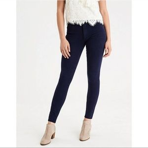 American Eagle High Rise Navy Pants